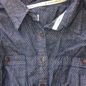 Toms button up dress top